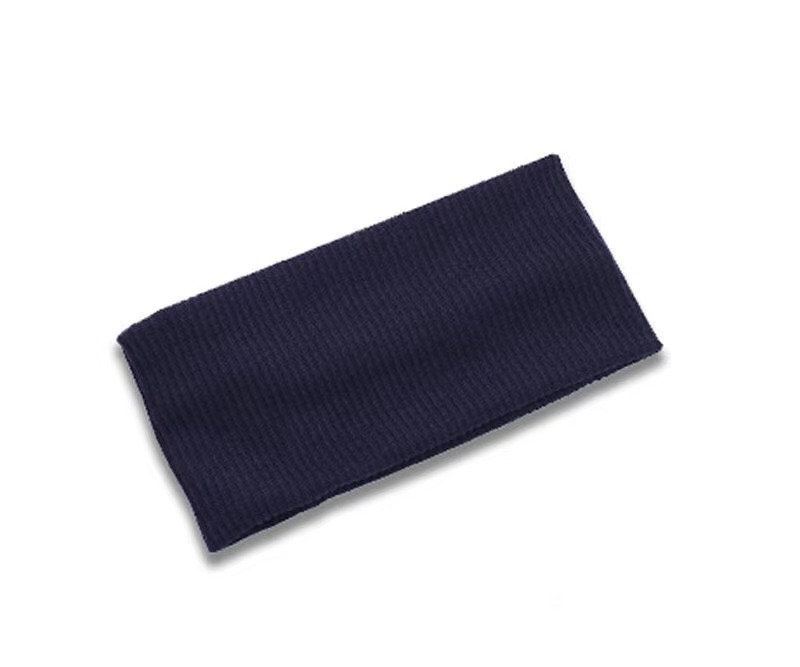 Diademas de Color sólido para mujer, nueva diadema tejida elástica para deportes, diadema para Yoga, accesorios para el cabello para niñas: Azul