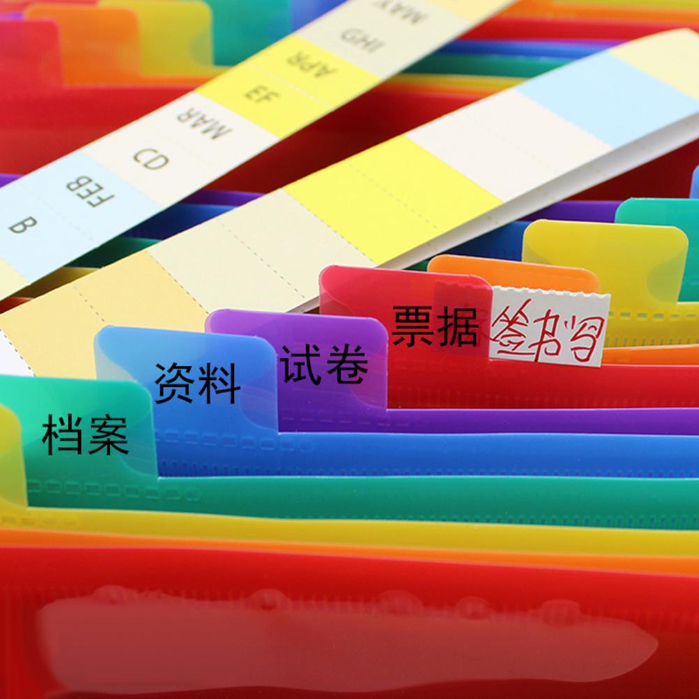 File Folders Colorful A5 Multi-Layer Expanding File Receipt Folder Organizer Pockets Holder Office School Supplies