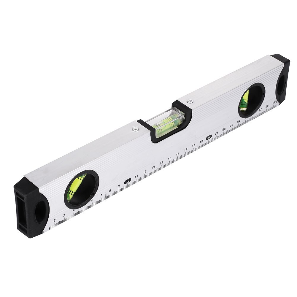 Horizontal Ruler Measuring Ruler Spirit Level 300mm Aluminum Alloy Durable Practical Sturdy Student Construction Site Tool