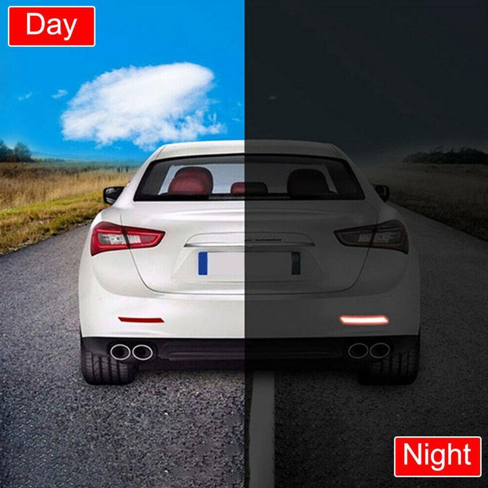 Nano Car Reflective Sticker Warning Strip Tape Traceless Car Warn Body Auto Trunk Exterior Car Sticker on Protective Access J9K9