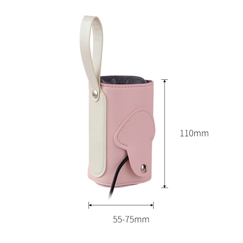 Babyfles isolatiehoes usb-verwarmer constante temperatuur universele draagbare babywarmertas