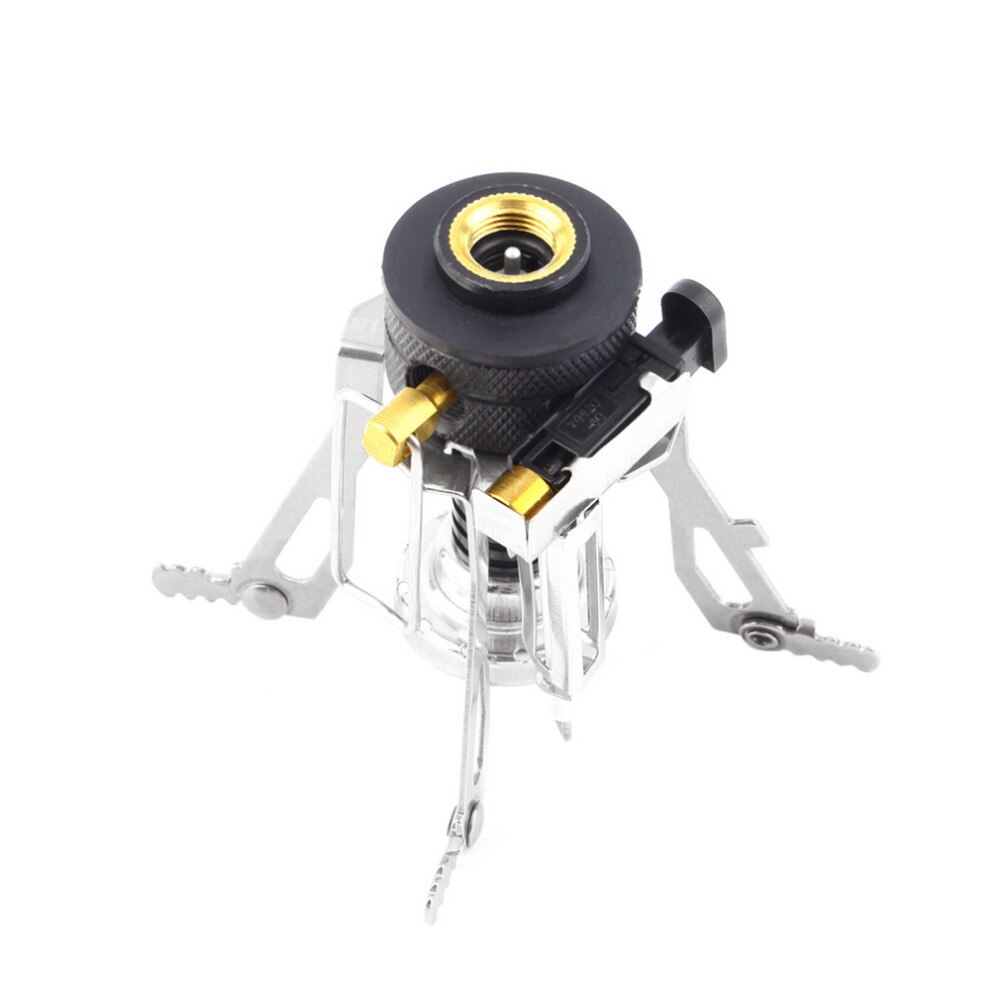 Draagbare Outdoor Picknick Gas Opvouwbare Camping Mini Steel Stove Case
