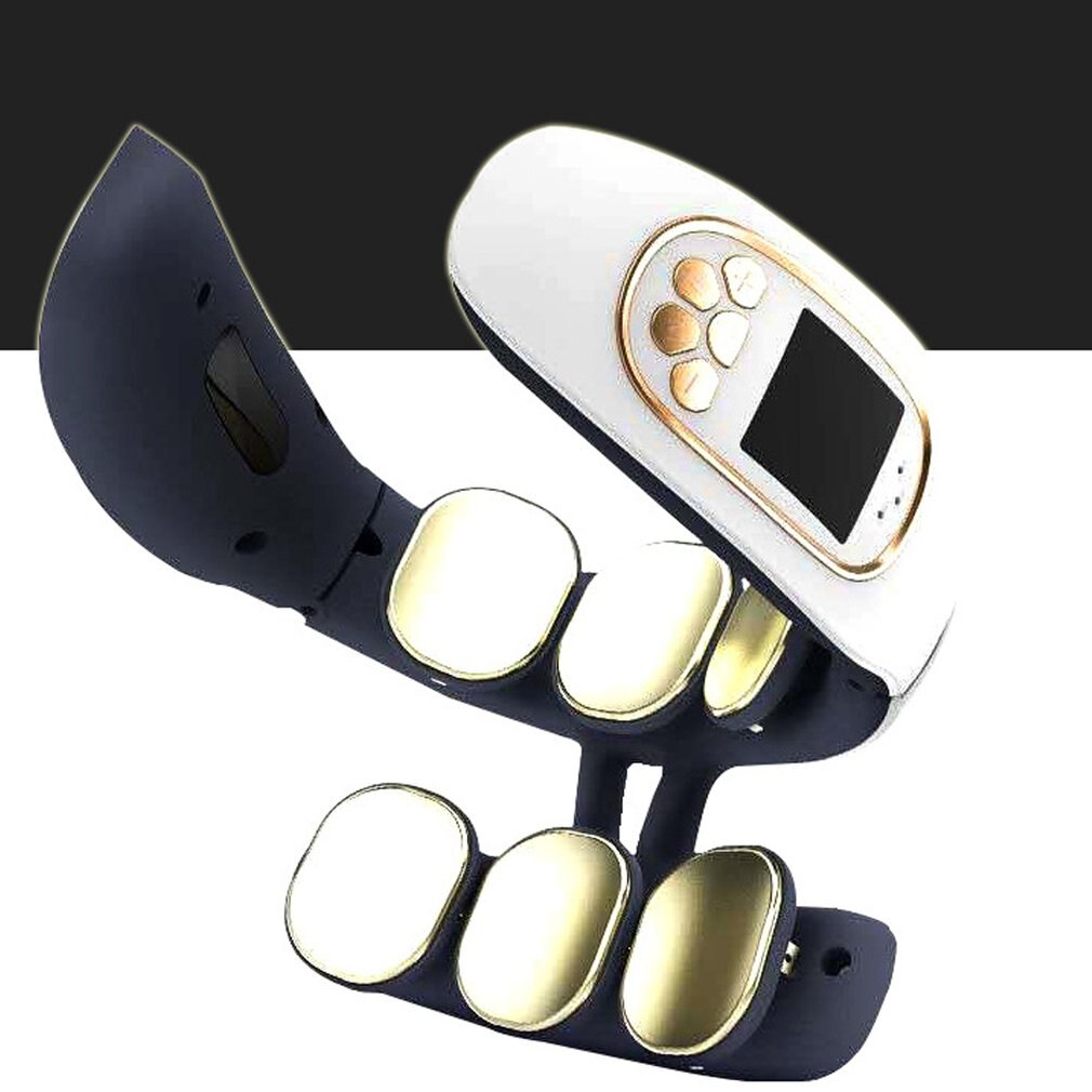 6 Heads Electric Neck And Back Pulse Massager Wireless Heat Cervical Vertebra Relax Pain Kneading Massage Machine Pain Therapy