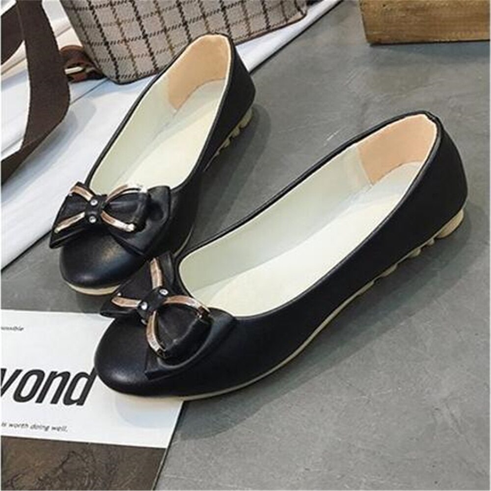 Women Flats shoes BLACK Pink Loafers Color Slip on Flat Shoes Ballet Flats Comfortable Ladies shoe Size 35-40 zapatos mujer y43