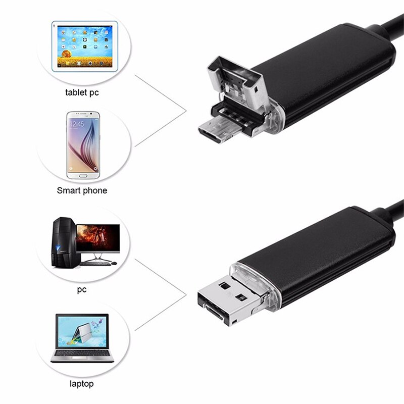 7.0MM Waterdichte Inspectie Camera Inspectie Camera USB Inspectie Camera Mobiele Telefoons Verstelbare Real-Time Video Computers