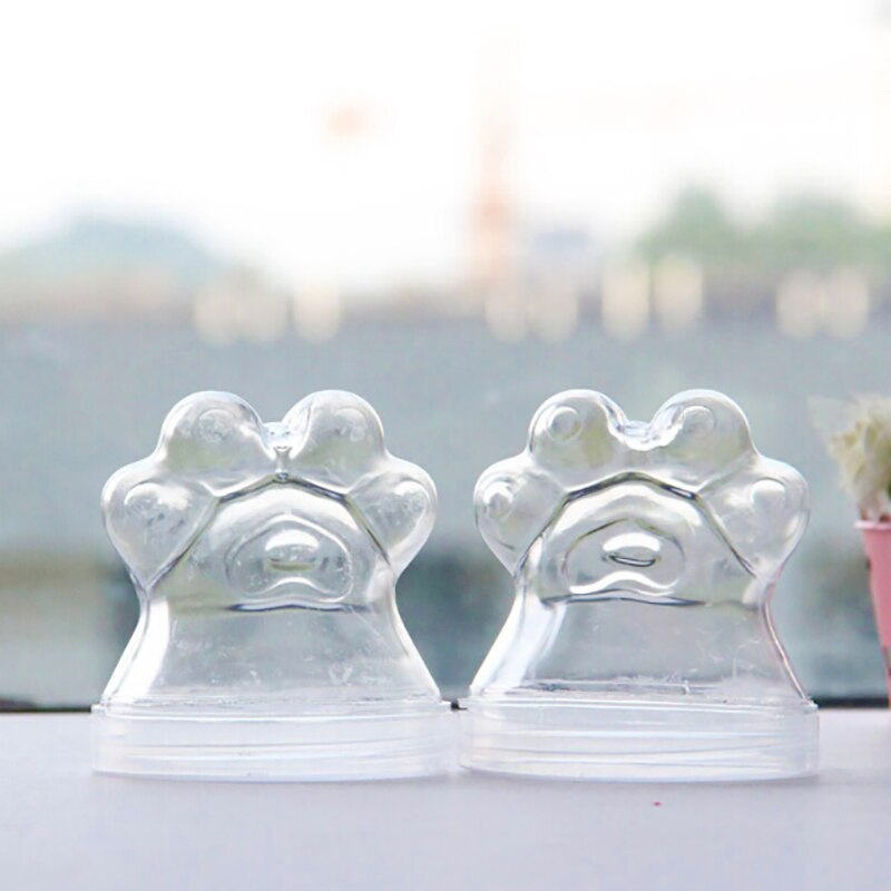 8.2*9 CM 200ML DIY Clay Printing Craft Storage Containers Organizer Box with Lids Cat Claw Shape Jar Slime Foam Ball
