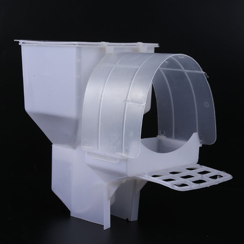 Pigeon Feeder Automatic Single Hole Feeding Case Birds Parrot Food Dispenser Device Box Plastic Food Container