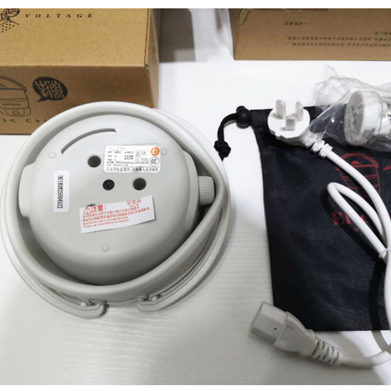 22%,1L Folded Food grade Silicone slow cooker portable cooking pot Mini pot Travel electric cooker 3gear adjustment 100-240V: UK