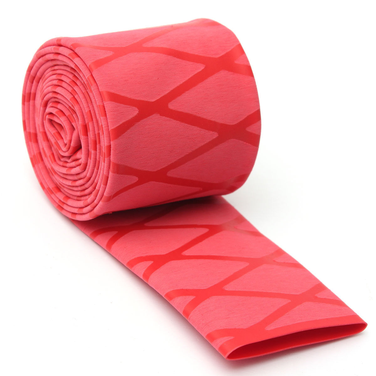 Non Slip Heat Shrink Tubing Textured Grip Fishing Rod: Red 1mx0.25cm