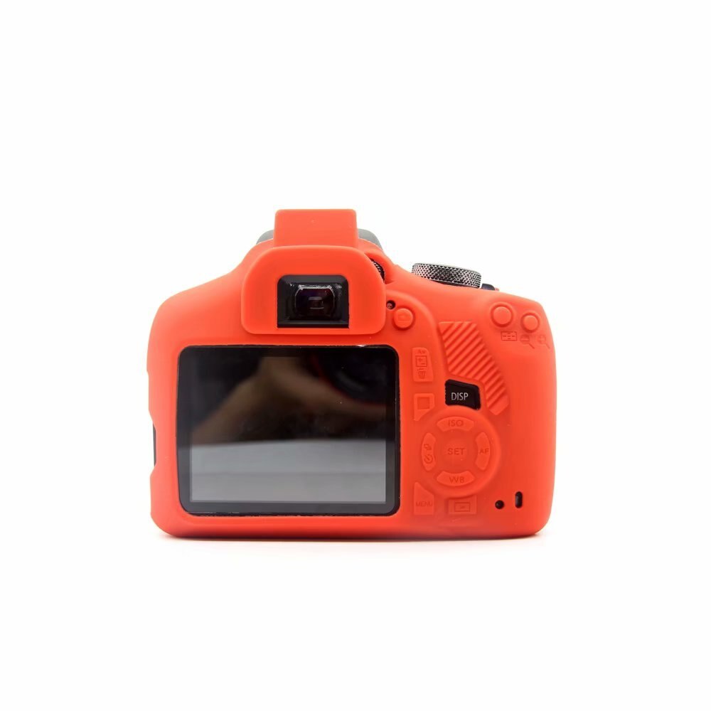 Funda protectora de silicona para cámara Canon EOS 1200D Rebel T5, carcasa protectora para cámara Digital: Red