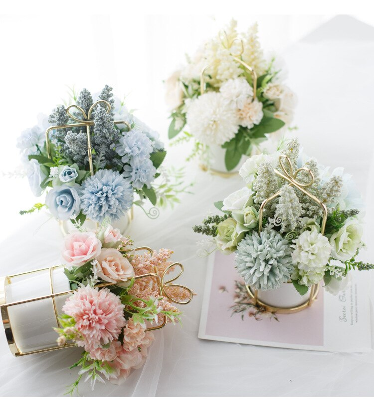 1 bunch Artificial flowers Ball chrysanthemum lavender roses for Home decoration Wedding Diy Holding flowers Indoor furnishings