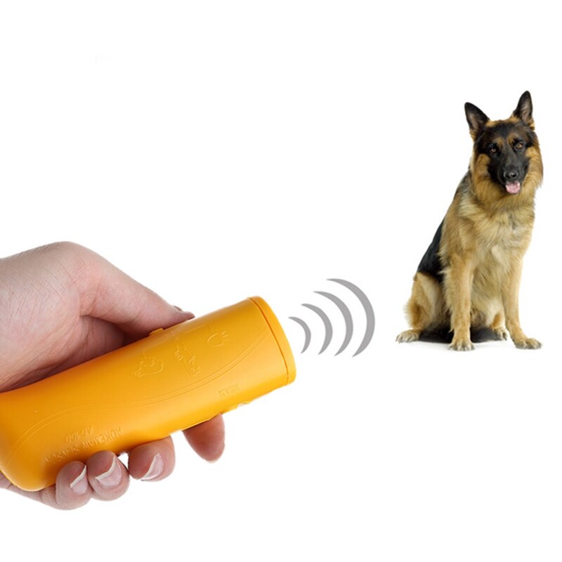 Neue 3 in 1 Anti Bellen Rinde halt Ultraschall Haustier Hund Ausbildung Gerät Repeller Mit LED