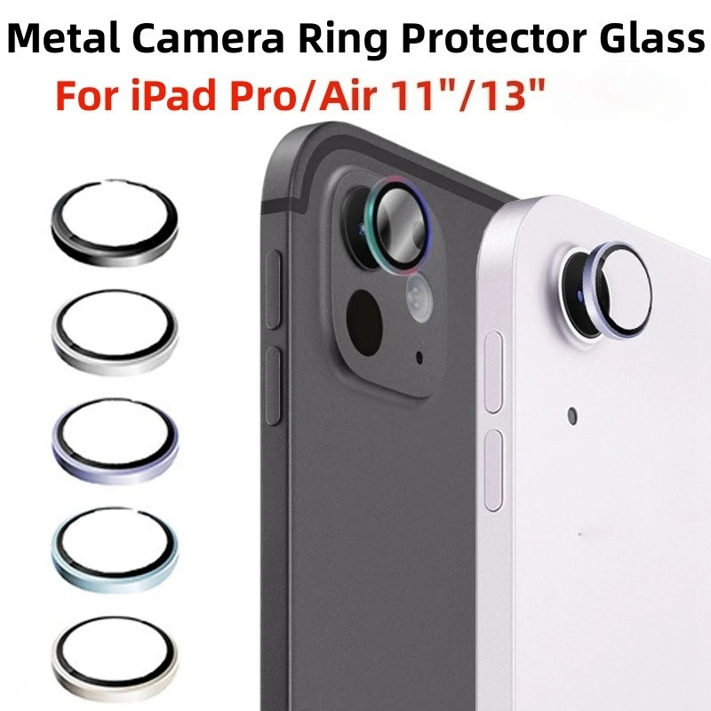 Protector de lente de cámara de Metal para Apple IPad Pro Air7 11 pulgadas 13 "2025 2024 cámara trasera Ultra HD Protector de anillo tapa de lente de vidrio
