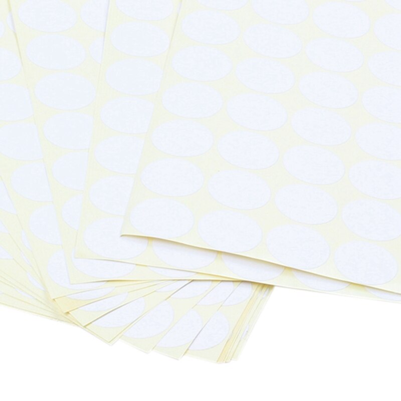 30X 19mm Circles Round Code Stickers Self Adhesive Sticky Labels White