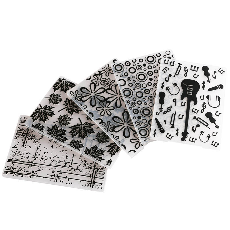 Hojas de guitarra de plástico no tóxicas, patrón de molino de viento de encaje de flores, Fondant, decoración de pasteles, papel artesanal, álbum de recortes, estera de relieve DIY, 1 ud.