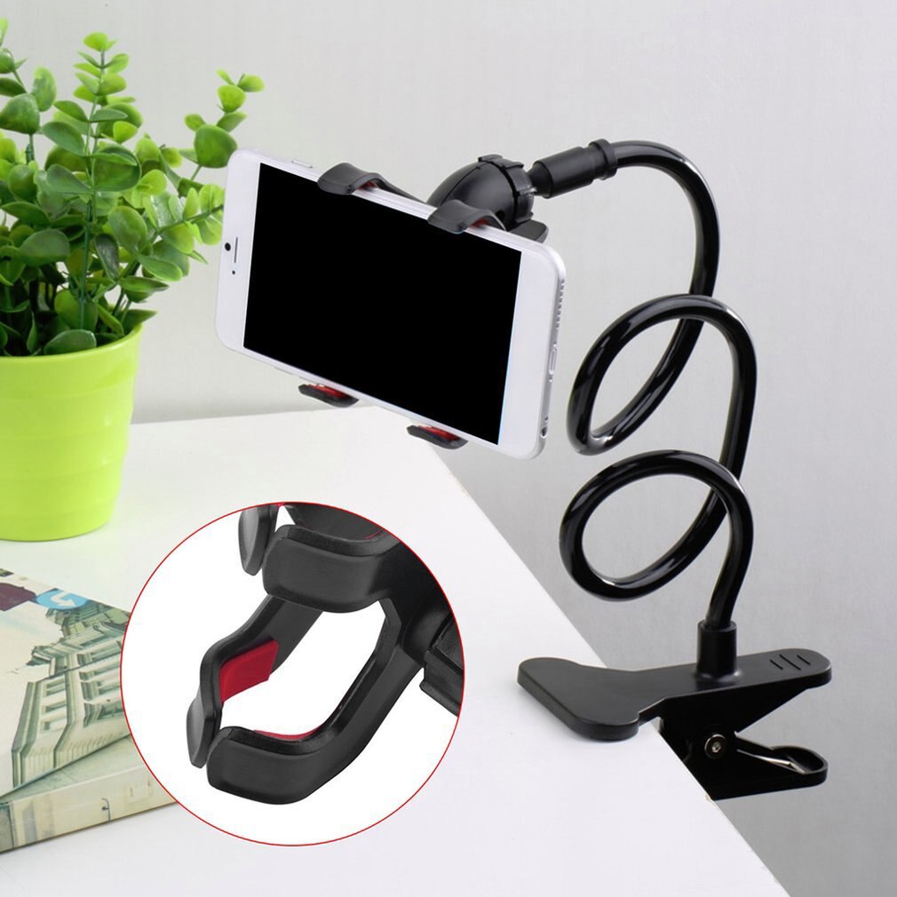 Mobile Phone Lazy Bracket Pvc Platsic Multifunction Stand Holder Flexible Bed Desk Table Clip Bracket 1 Piece