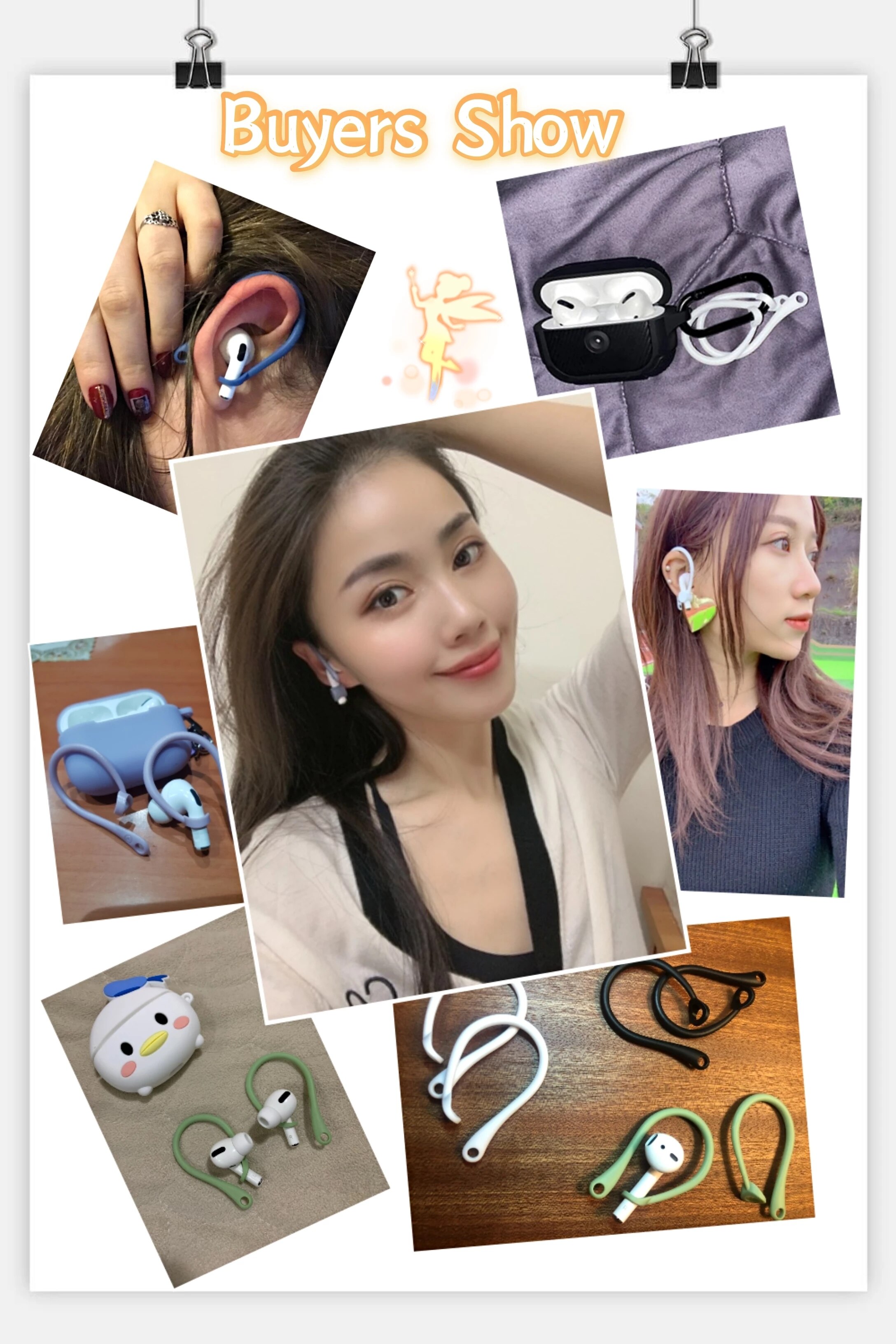 Ganchos para las orejas para Apple AirPods Pro 3 2 1, soporte para las orejas antipérdida, accesorios para auriculares