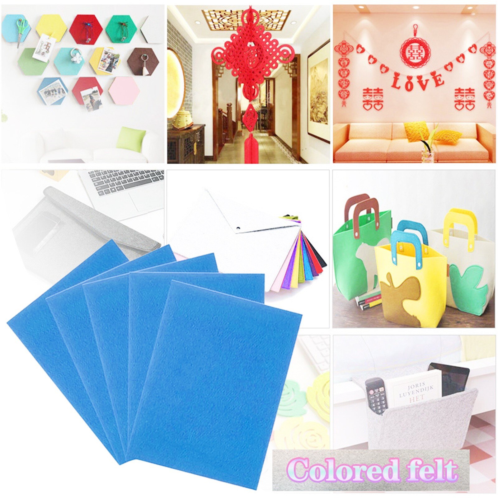 25PCS Nonwoven Felt Fabric Polyester Cloth Felt Fabric DIY Bundle for Sewing Doll Handmade Craft DIY Sewing Dolls Crafts