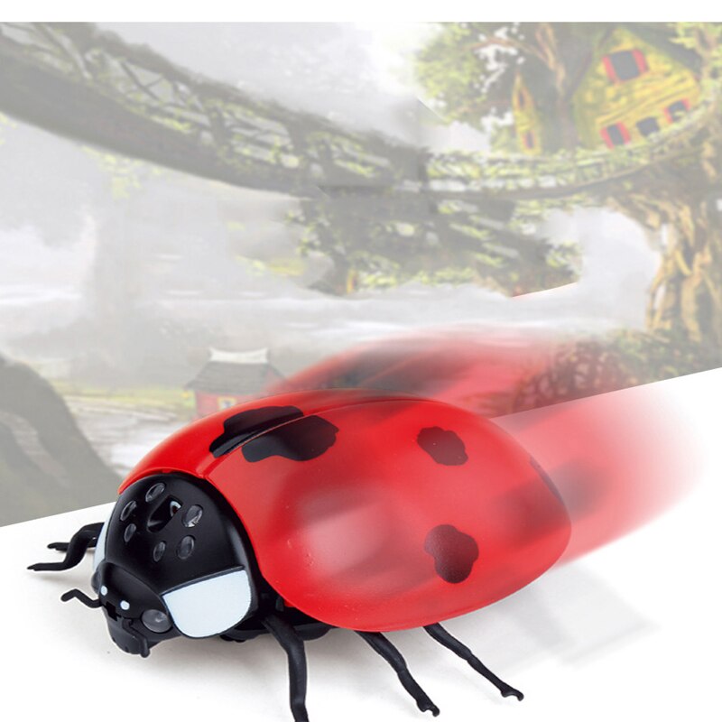 Mariquita con Control remoto para niños, juguete con Control remoto, mariquita de siete estrellas, simulación infrarroja eléctrica, nueva mascota extraña