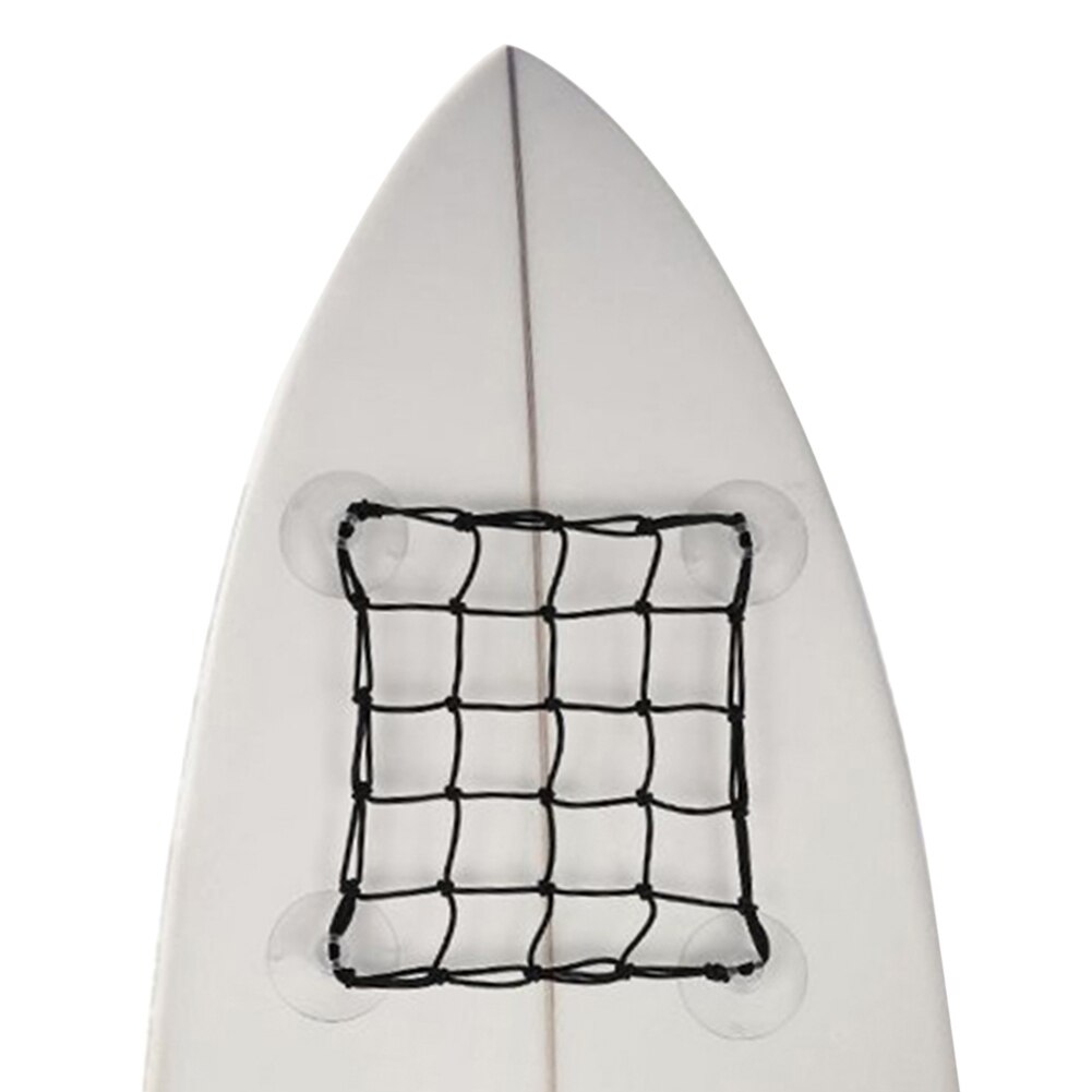 Gepäcknetztasche mit saugnäpfen für surfbrett, kajak, paddleboard, deckaufbewahrungsnetz mit 4 saugnäpfen, paddleboard-netztasche als zubehör