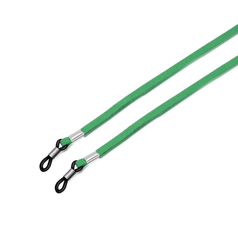 Faux mocka solglasögon sladd unisex glasögon kedja glasögon rem optiska glasögon glasögon lanyard sladdar: Grön