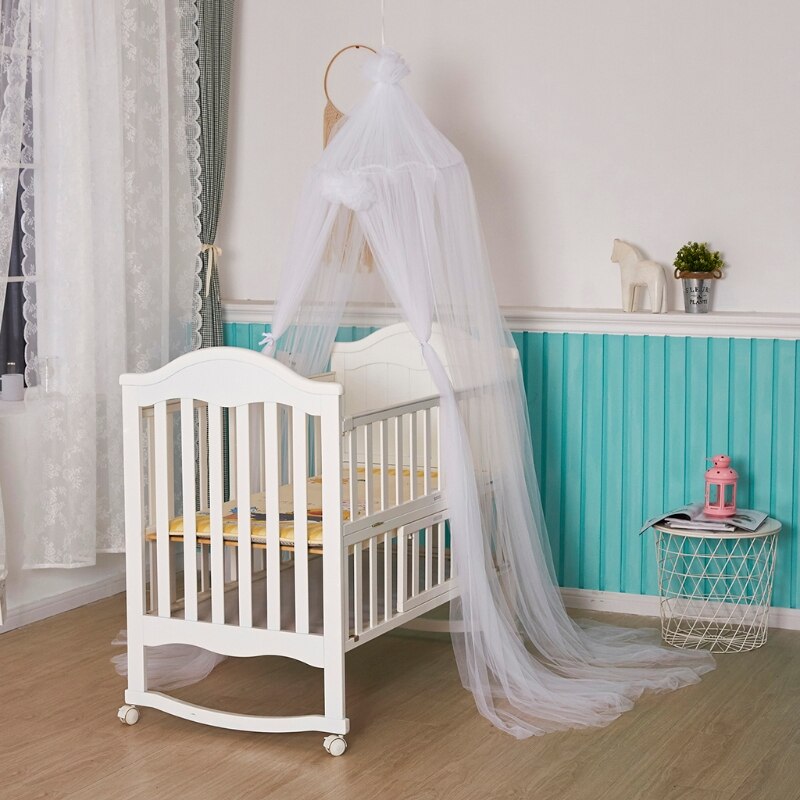 Baby Mesh Garen Bed Luifel Wieg Muggen Netto Gordijn Dome Opknoping Tent Kinderkamer Decoratie