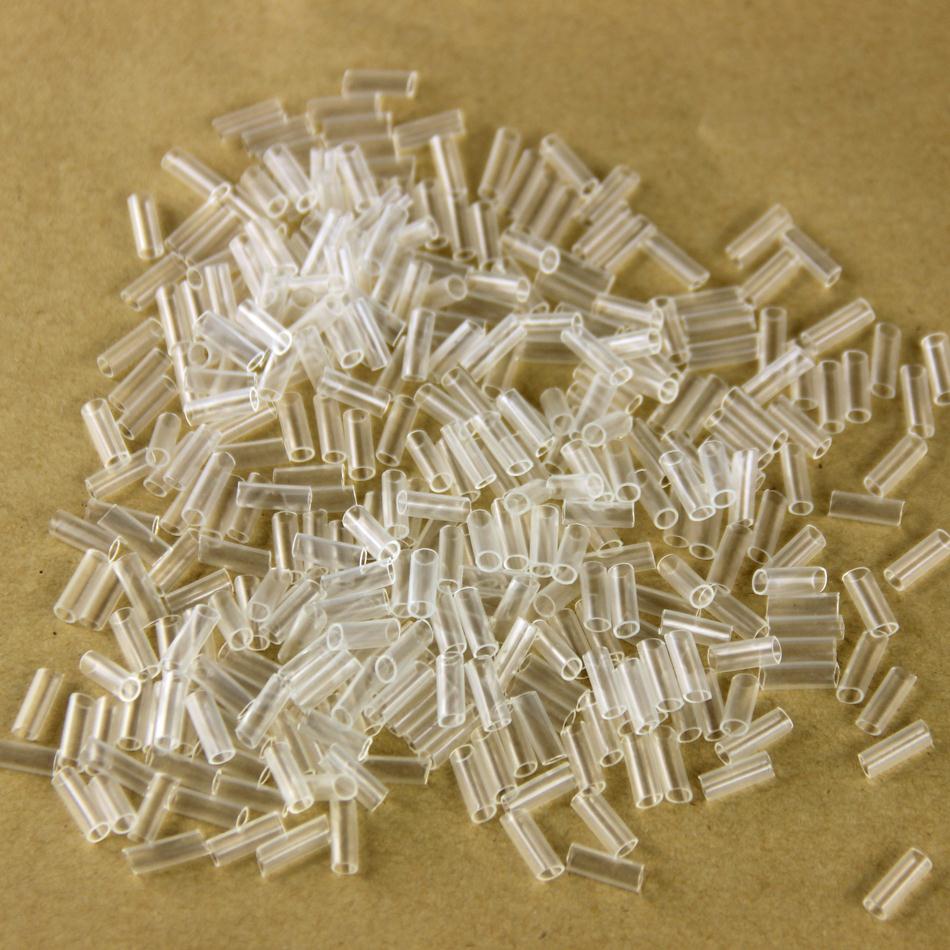 Transparent Heat Shrink Tubes Adhesive 500pcs Hair Extensions Tools 3.5*10mm Cold Fusion Hair Accessories Tools For I Tip Hair