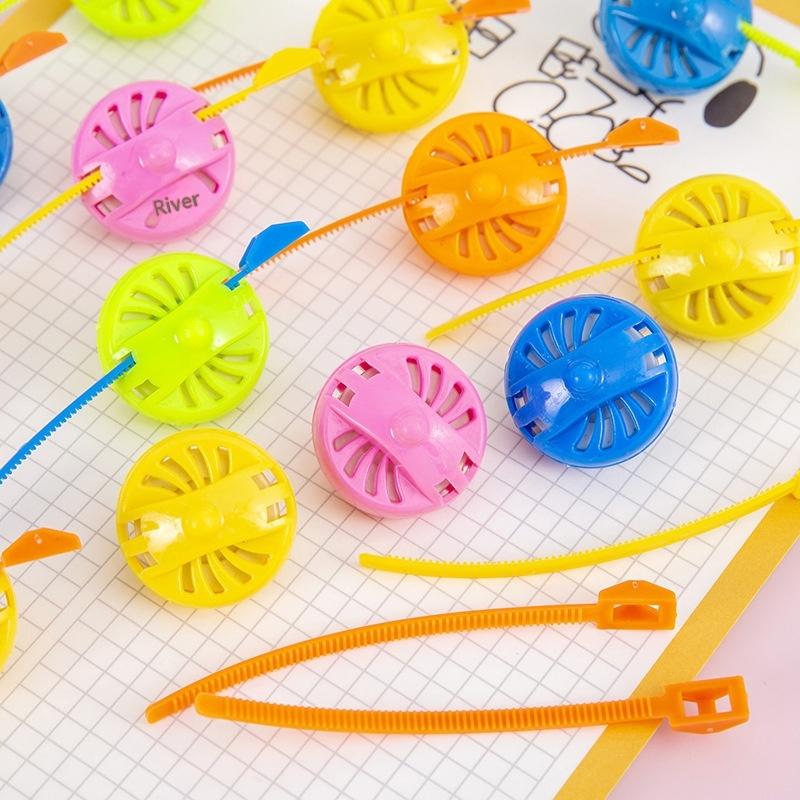 10 Pack Miniature Adorable Multicolored Spinning Top Toy Classic Reminiscent Gyro Play Interactive Duel Game Toys