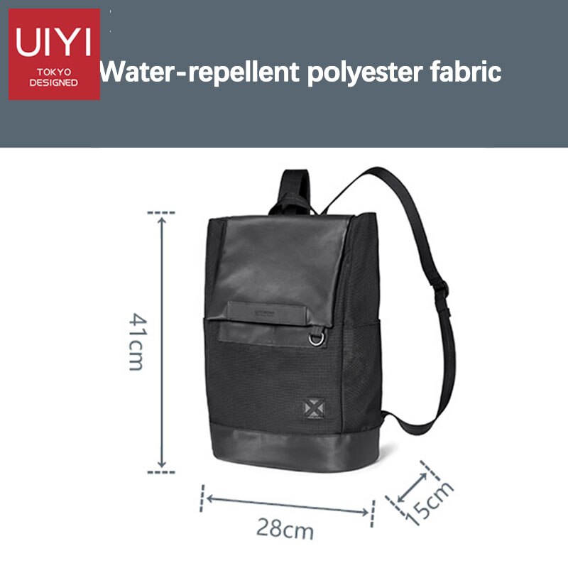 Mochila UIYI para hombre, mochila para ordenador portátil de 14 pulgadas de gran capacidad, mochila escolar, mochila de viaje resistente al agua, con costuras antirrobo, para hombre