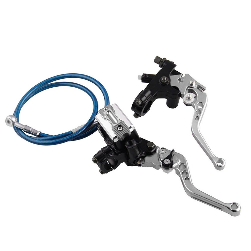 Motorcycle Brake Set Universal Alloy Front Brake Master Cylinder Cable Clutch with Adjustable Levers: NO.10