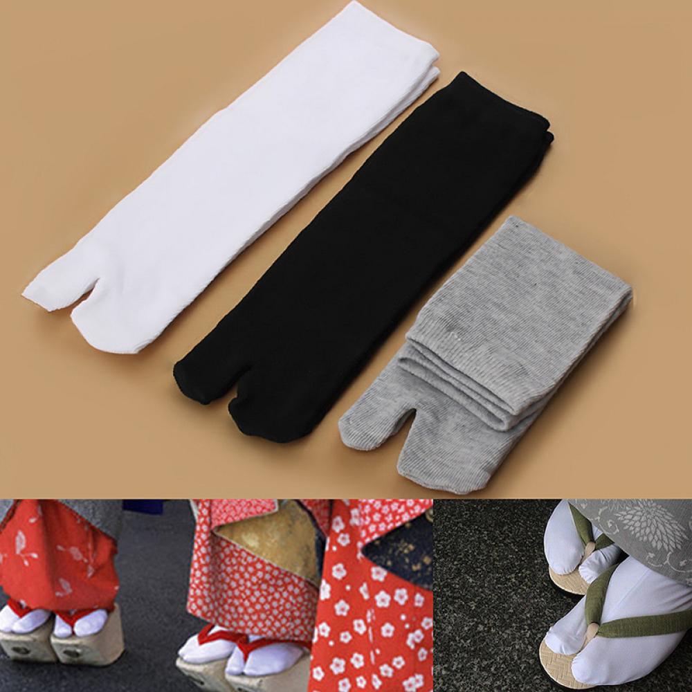 Calcetines tobilleros de estilo Kimono japonés para hombre y mujer, calcetín Unisex de , con punta dividida, 1 par