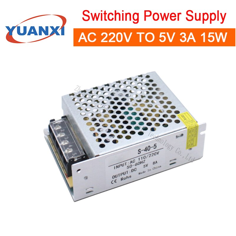 15W Schakelende Voeding Ac 110V/220V Naar 5V 3A 15W