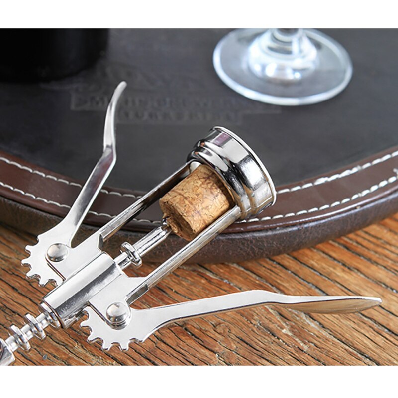 Draagbare Rode Professionele Rvs Type Vleugel Kurkentrekker Wijn flesopener Handvat Openers Voor keuken gadgets