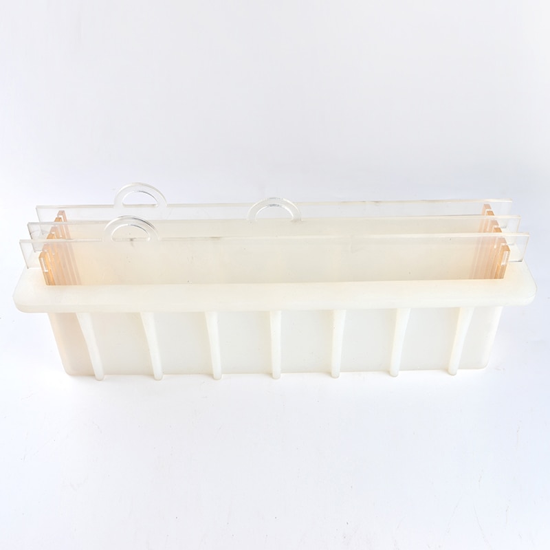Nicole Siliconen Mal Swirl Maken Zeep Maken Mould Met Transparante Verticale Acryl Duig