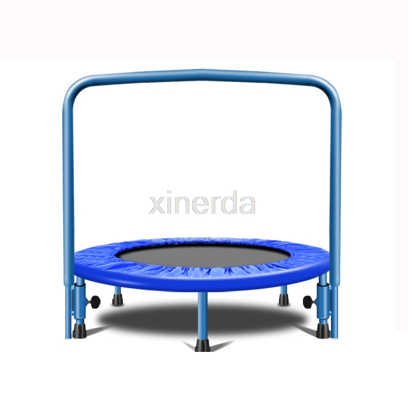 91cm trampolina z uchwyt dla dzieci dzieci dziecko zdatność kryty/trampolina zewnętrzna bungee Rebounder skoki Cardio trener: niebieski