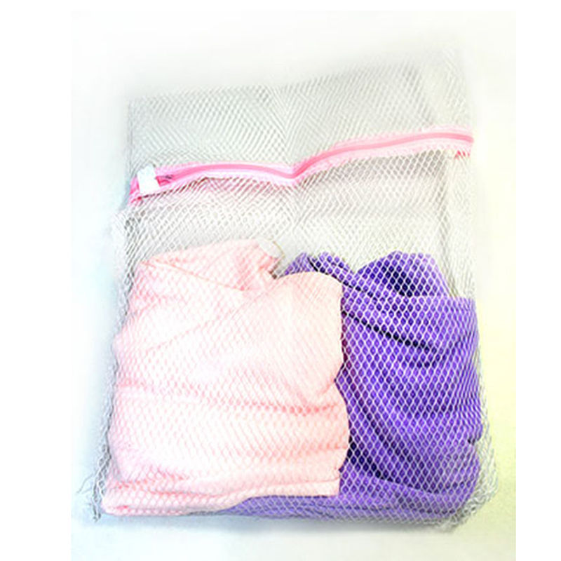 3 størrelser lynlås sammenfoldelig nylon vaskepose bh sokker undertøj tøj vaskemaskine beskyttelse nettet poser