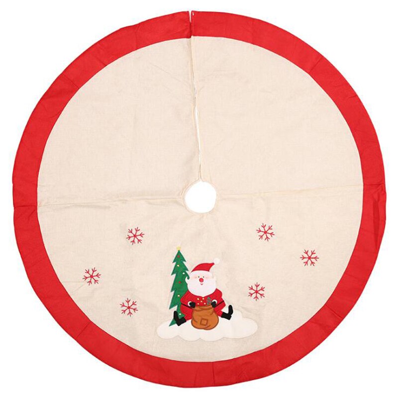 105cm Weihnachten Baum Felsen Weihnachten Baum Teppich Schneeflocke Baum Felsen Neue Jahr Dekorationen Weihnachten Dekorationen Für Haus: Beige