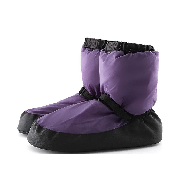 USHINE buty do tańca rozgrzewka balet rozgrzewka botki baleriny kobiety dziewczęta balet punkt ciepłe buty zimowe buty do tańca: purple / L(38-39)