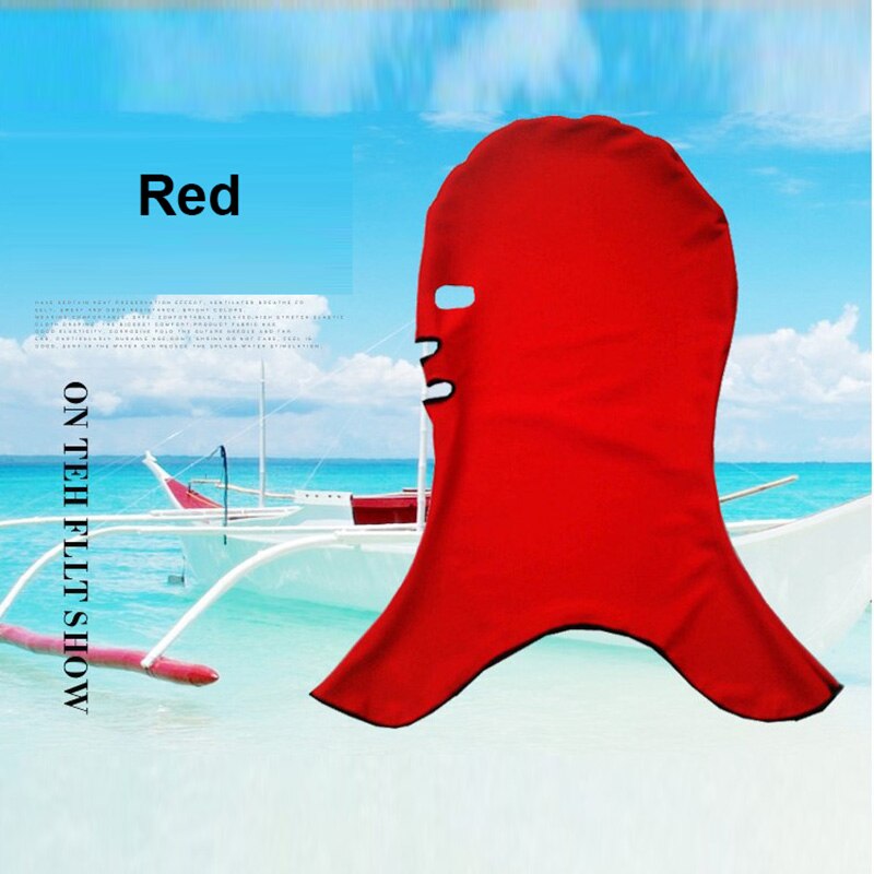 Sbart mænd kvinder svømning hætter lycra facekini solskærm anti-uv anti-vandmænd til svømning snorkling dykning strand solbadning