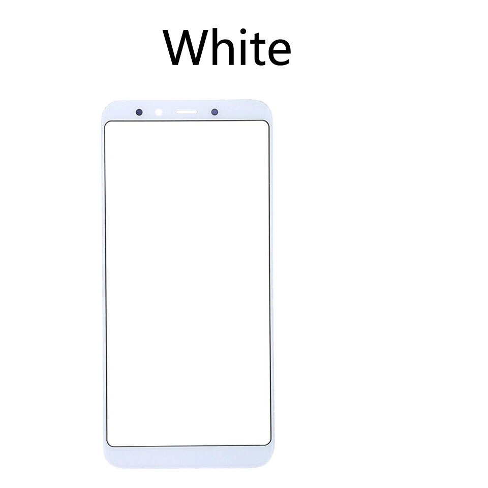 Panel táctil frontal para Xiaomi Mi 6X Mi6X Mi A2 MiA2, pantalla LCD, cubierta de vidrio, reparación de lentes, piezas de repuesto: White-No tool