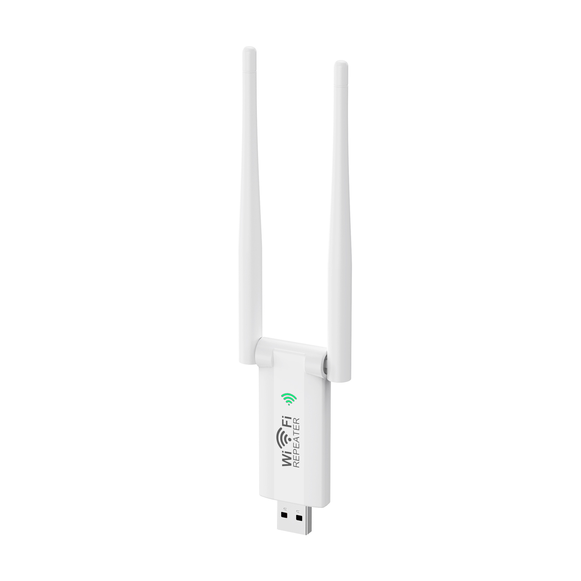 2.4G 300 Mbps Draadloze USB WiFi Repeater 4 Antenne Wifi Lange Range Extender Wi-Fi Signaalversterker Thuis netwerk Adapter voor PC: orange