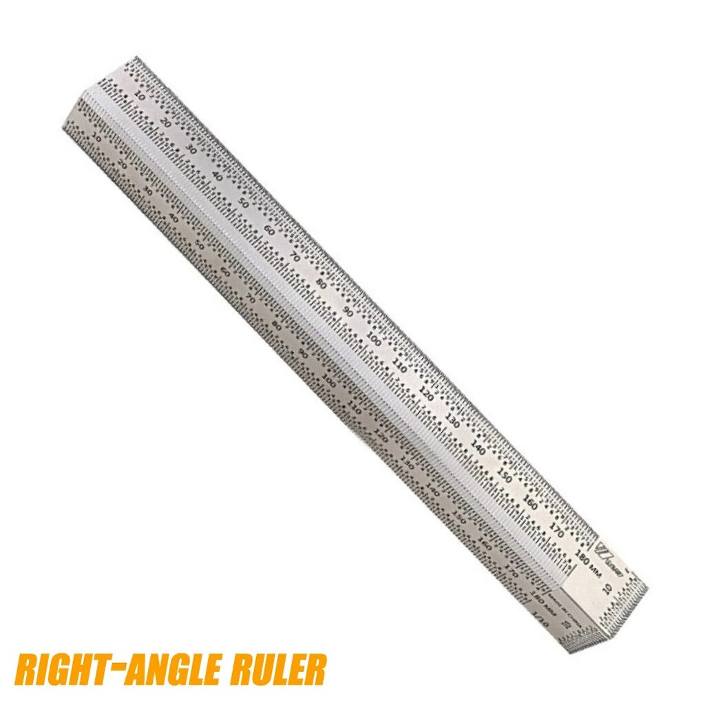 Multifunctional Ultra Precision Marking Ruler Scale Ruler T-type Hole Stainless Scribing Sales: 180mm