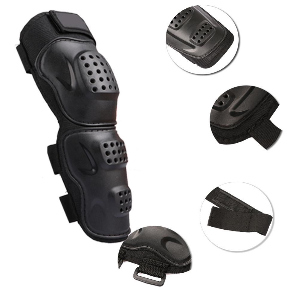 4 pièces/ensemble Motocross genou protecteur orthèse Protection coudière genouillère moto Sports cyclisme garde protecteur genou garde noir