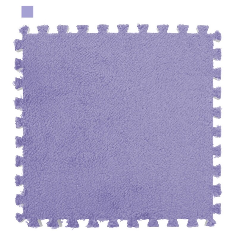 Tapis de jeu en peluche pour bébé et enfant, puzzle à faire soi-même, pour sol, carreaux de mousse carrés imbriqués