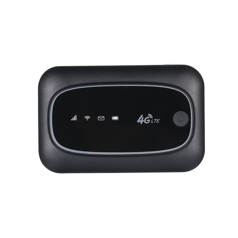Bærbar 4g lte cat 4 150m unlock mobil wifi hotspot trådløs wifi router simkort brug til kontor/rejse/hjem (sort/hvid)