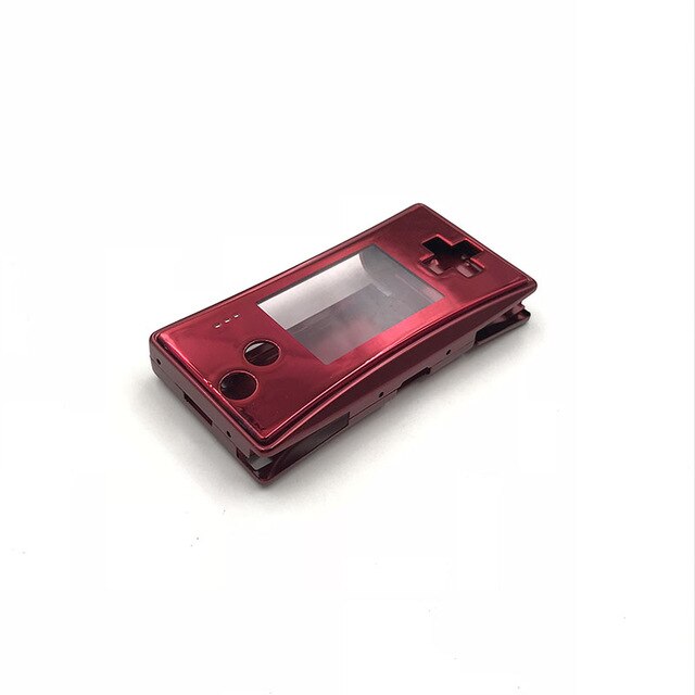 Boîtier de coque de en métal OEM pour couverture de remplacement de Console MICRO GameBoy pour GB-M: Rouge