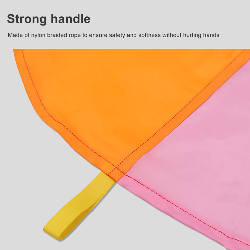 Diameter 2M/3M/3.6M Regenboog Parachute Run Spel Grote Ronde Parachute Voor Kinderen Met Handgrepen educatief Teamwork Spel Voor Kinderen