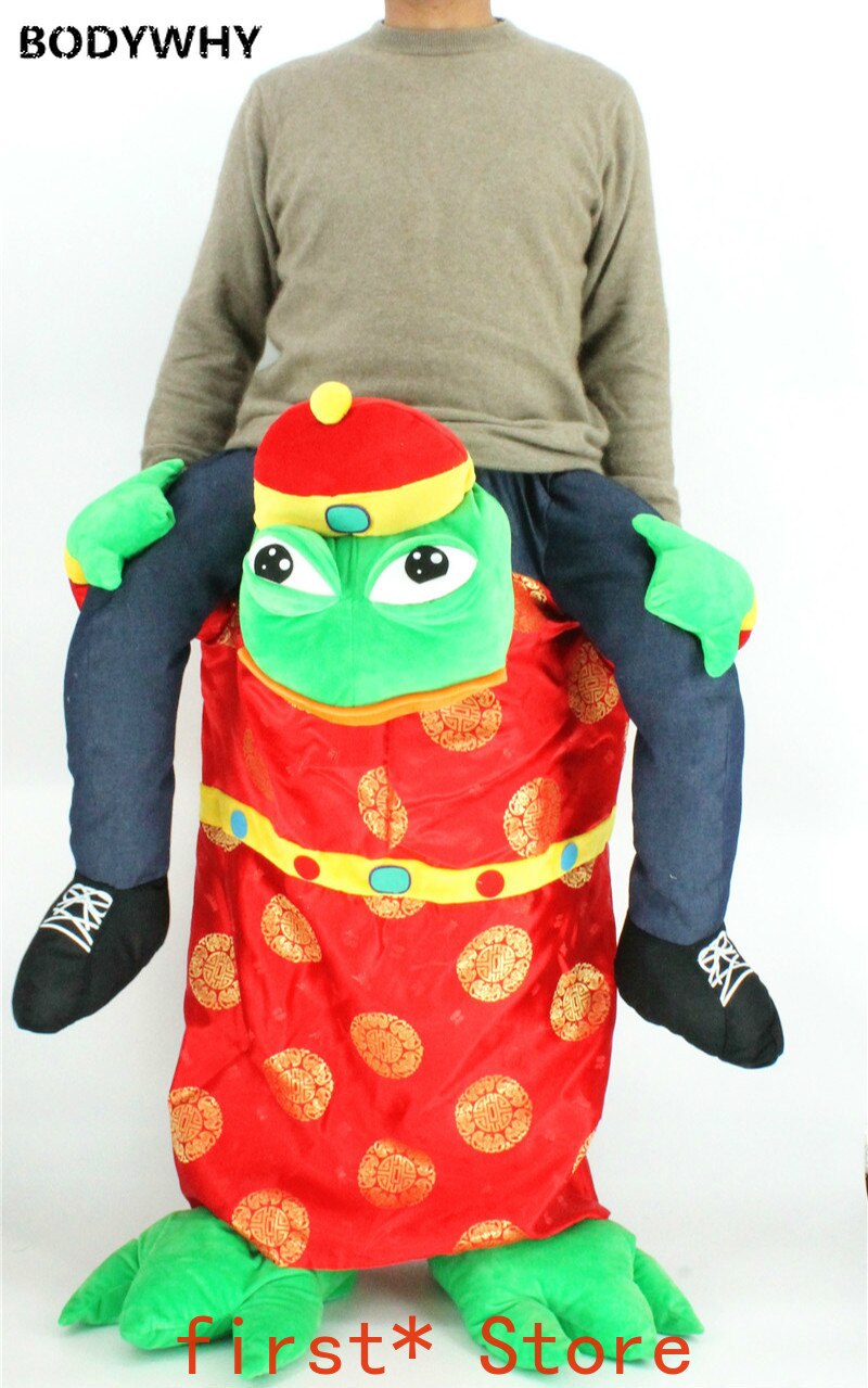 Advertising Fortune Frog Mascot Costume Cosplay Suits Adults Party Game Fancy Dress Outfit Carnival Halloween Easter Clothing
