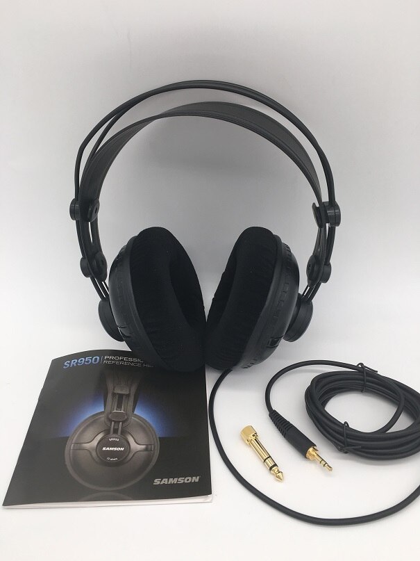 SAMSON SR950 Studio Monitor Headphone Dynamic Closed-Back Headset For Recording Monitoring Game DJ