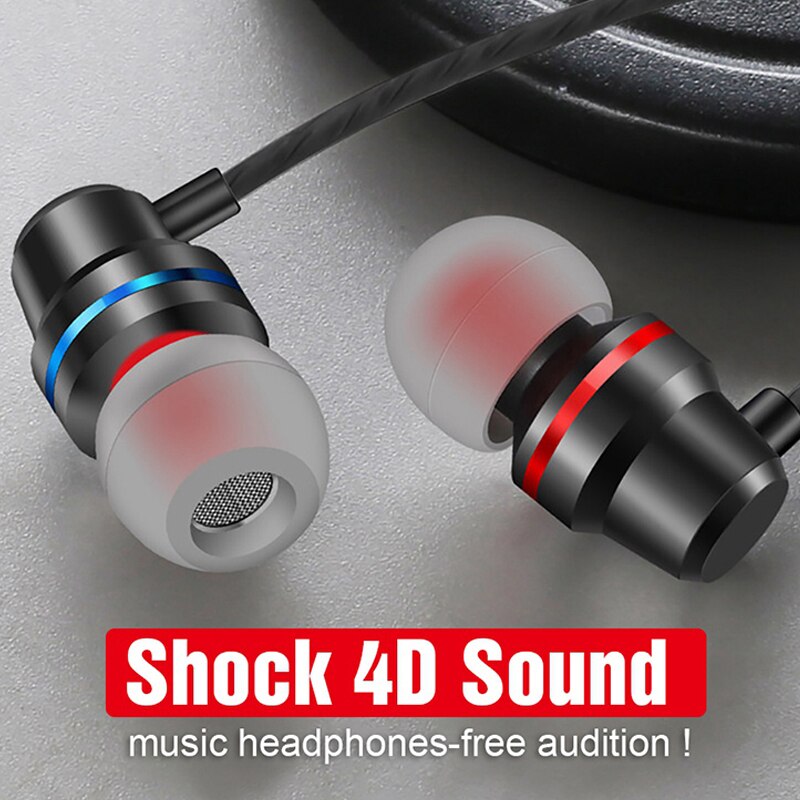 3.5mm Wired Earbuds Headphones Sports Earphone Earpiece With Mic Stereo Headset fone de ouvido For Samsung Xiaomi Phone Computer